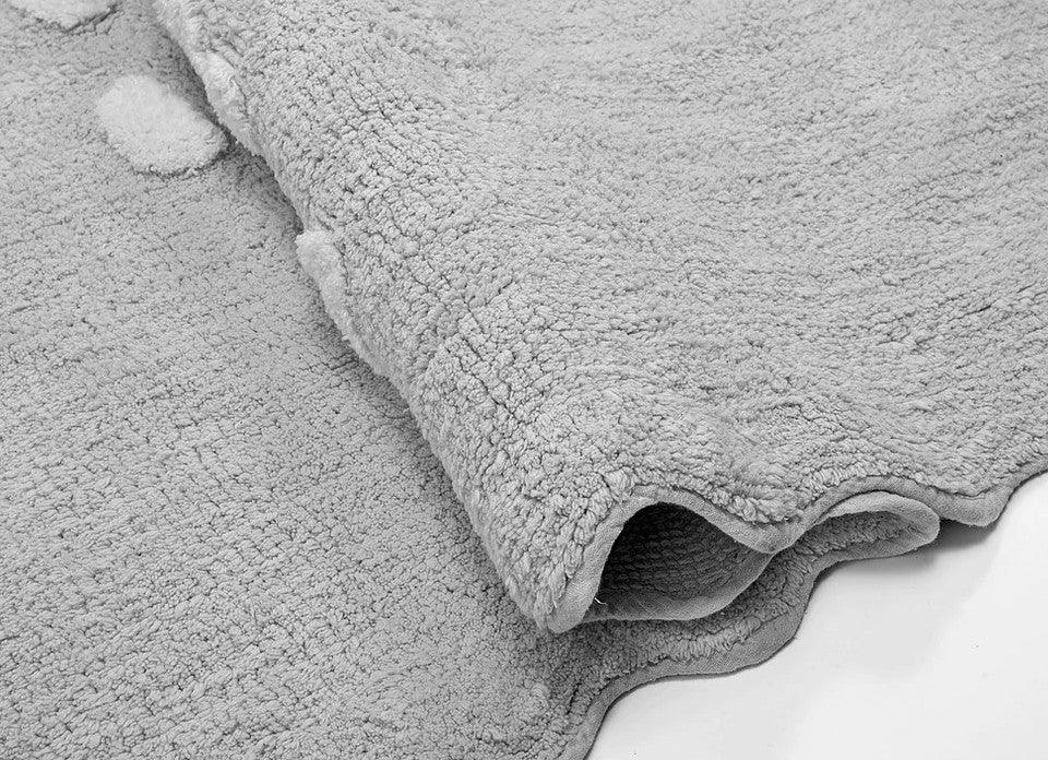 Alfombra Infantil Algodón 100% Lavable Otoño Aratextil Gris - Nanetes #